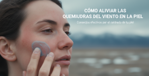 Cómo aliviar las quemaduras del viento en la piel